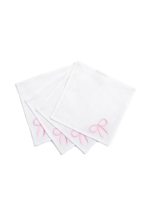 Bow Cocktail Napkins Set Of 4