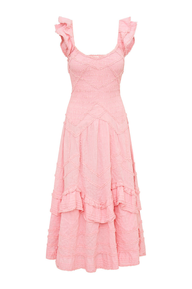 Brin Cotton Maxi Dress- Designer Dresses | LoveShackFancy