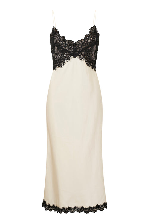 Ameliane Lace-Trimmed Slip Dress