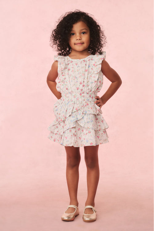 Girls Decker Cotton Floral Dress