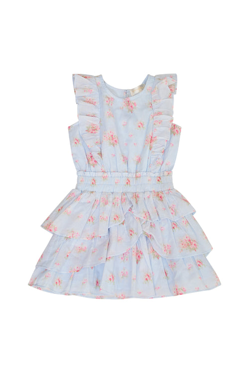 Girls Decker Blue Floral Dress