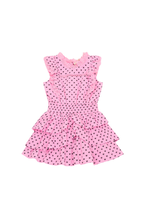 Girls Decker Cotton Bow Dress