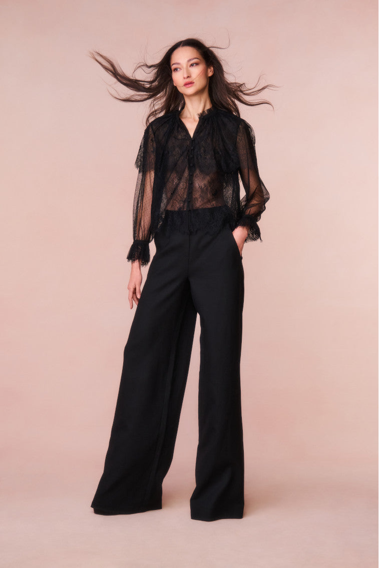 Duquette Sheer Lace Top