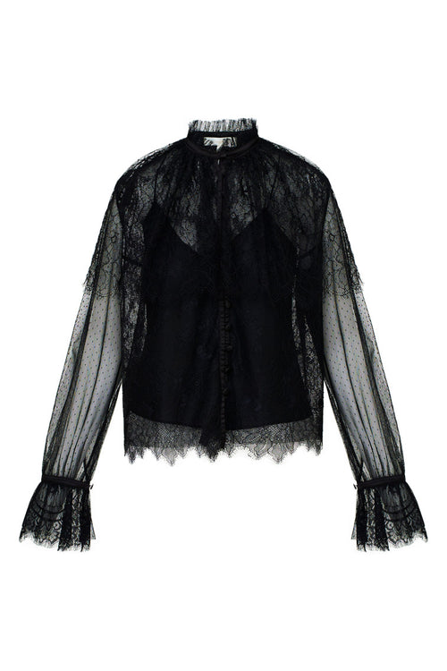 Duquette Sheer Lace Top