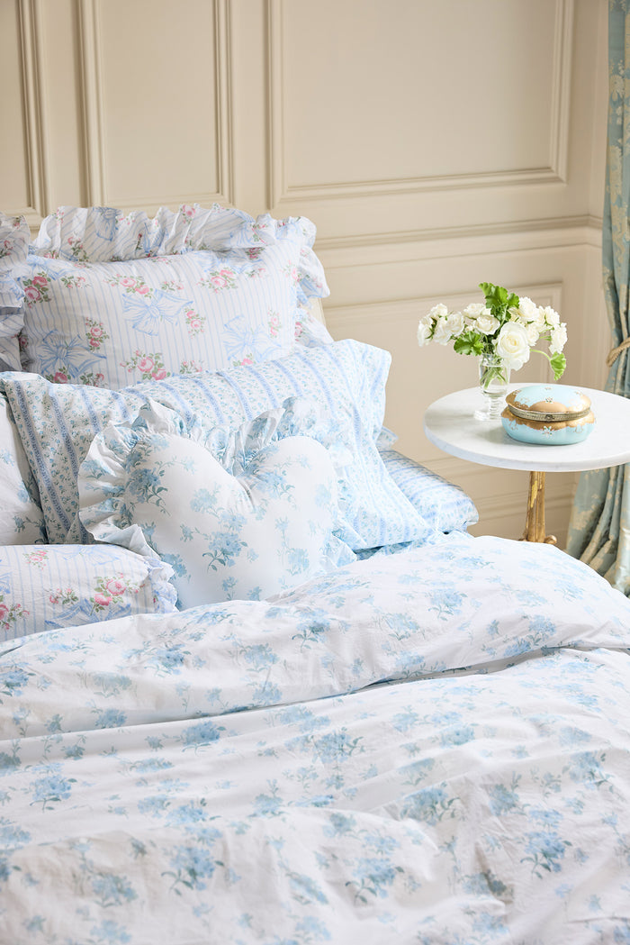 Full/Queen Duvet Cover + Sham Floral Set