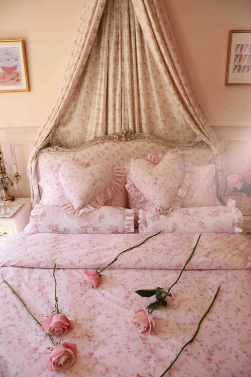 Full/Queen Duvet Cover + Sham Floral Set