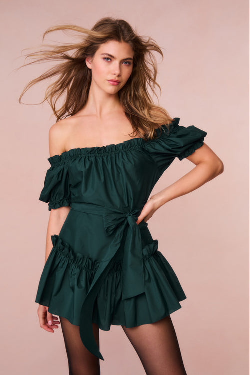 Estine Taffeta Mini Dress