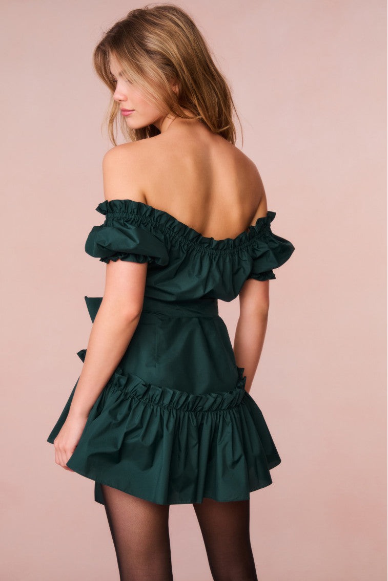 Estine Taffeta Mini Dress