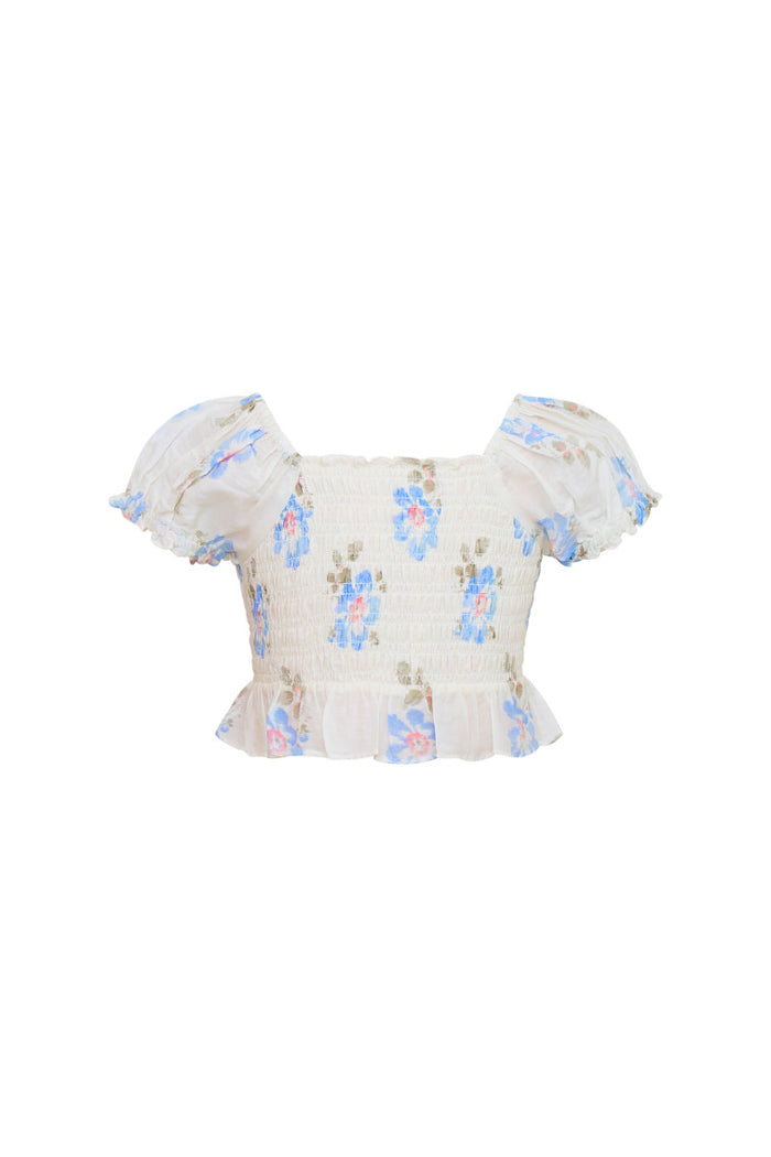 Girls Fabielle Smocked Top