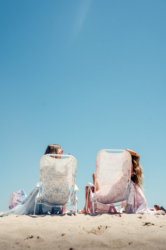 Sunflow x LoveShackFancy Shore Thing Blue Bow Chair