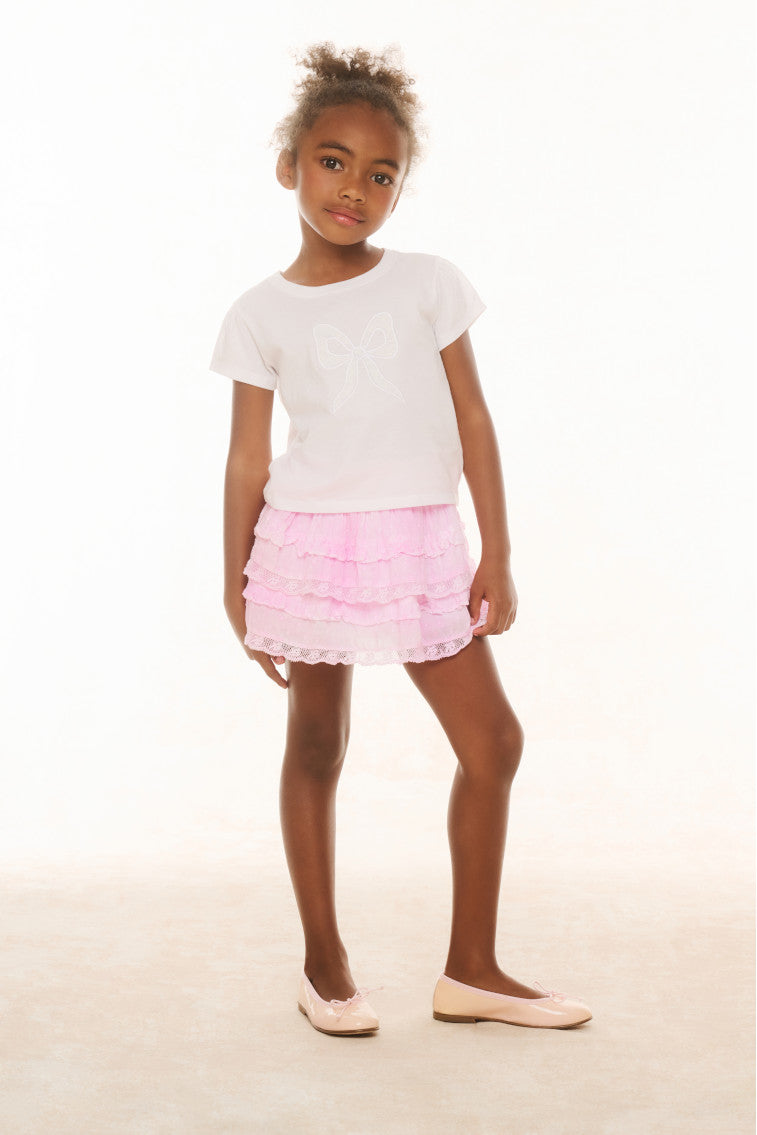 Girls Heritage Billie Skirt - PEONY PINK