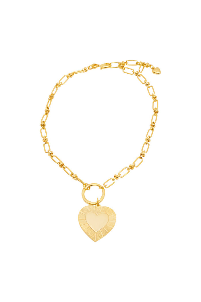 Brinker & Eliza Gold Heart Necklace