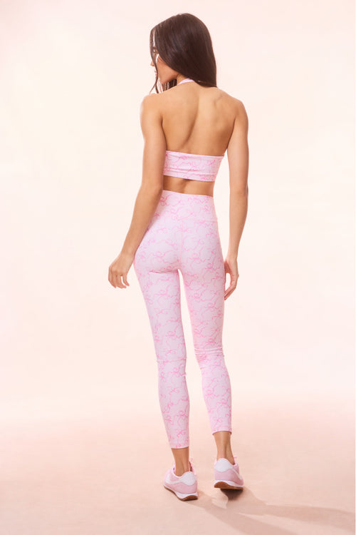 Highland Bow Print Active Legging