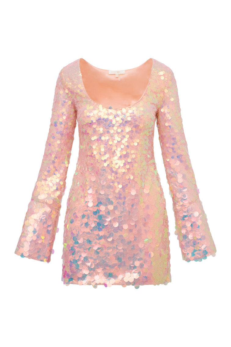 Risbo Iridescent Mini Party Dress