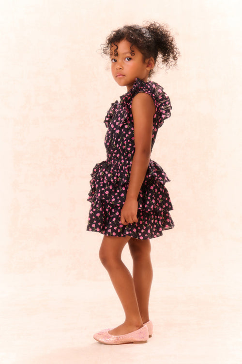 Girls Janelly Cotton Floral Dress