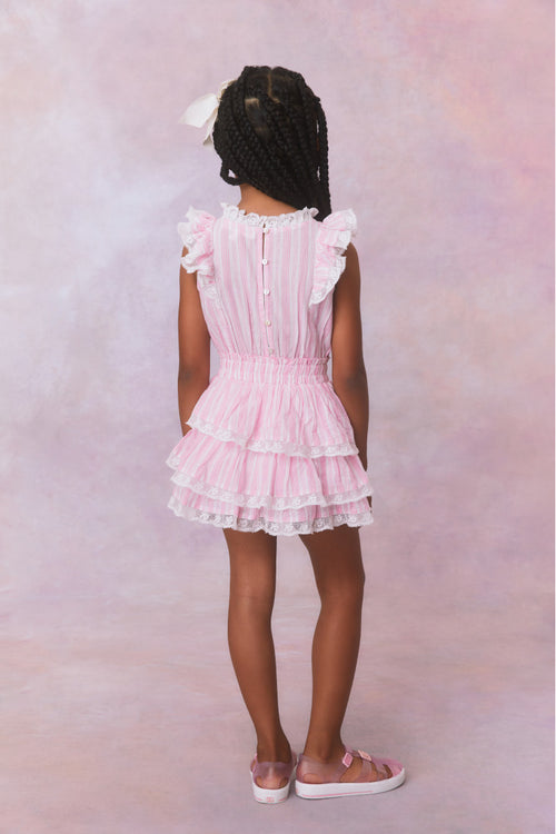 Girls Janelly Cotton Stripe Dress