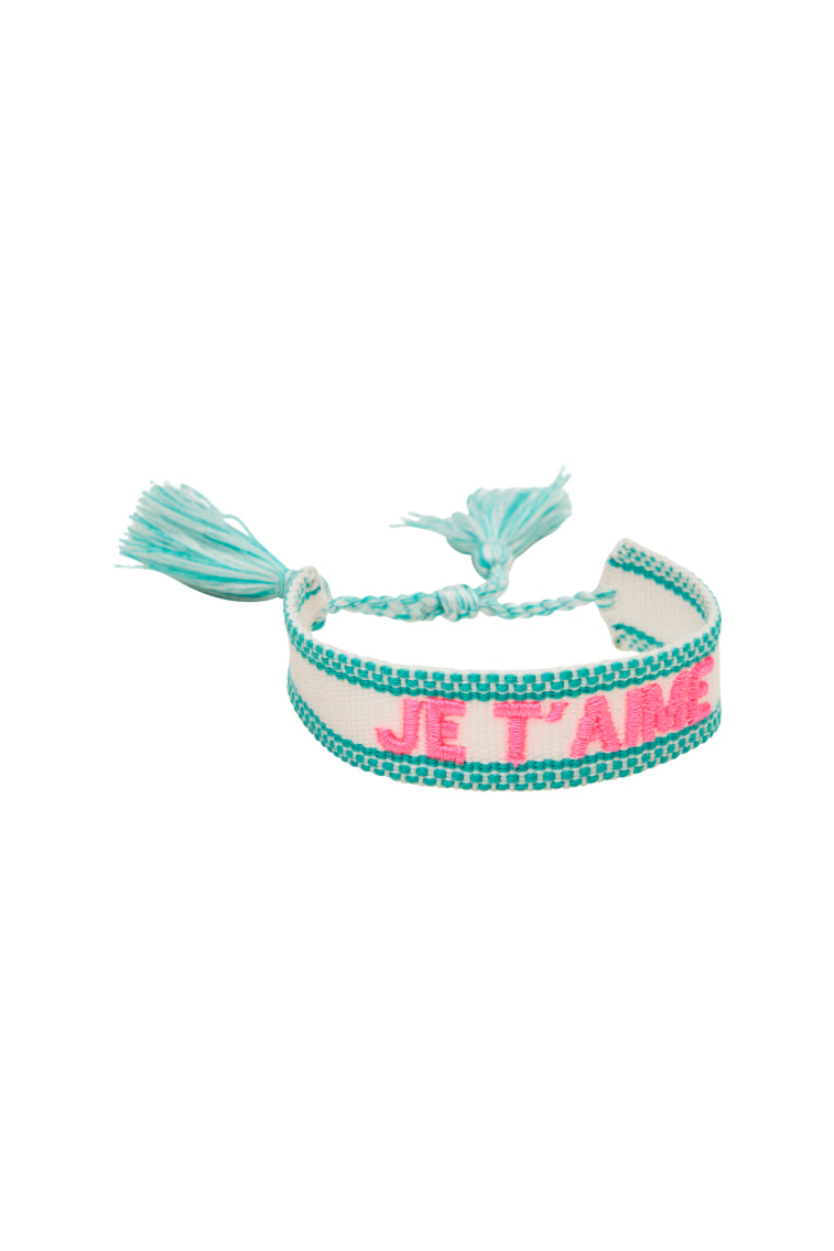 JE T'AIME Woven Bracelet