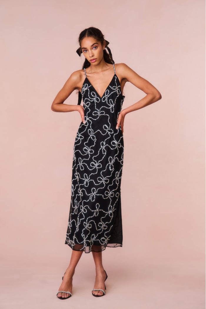 Kaylen Embellished Midi Dress