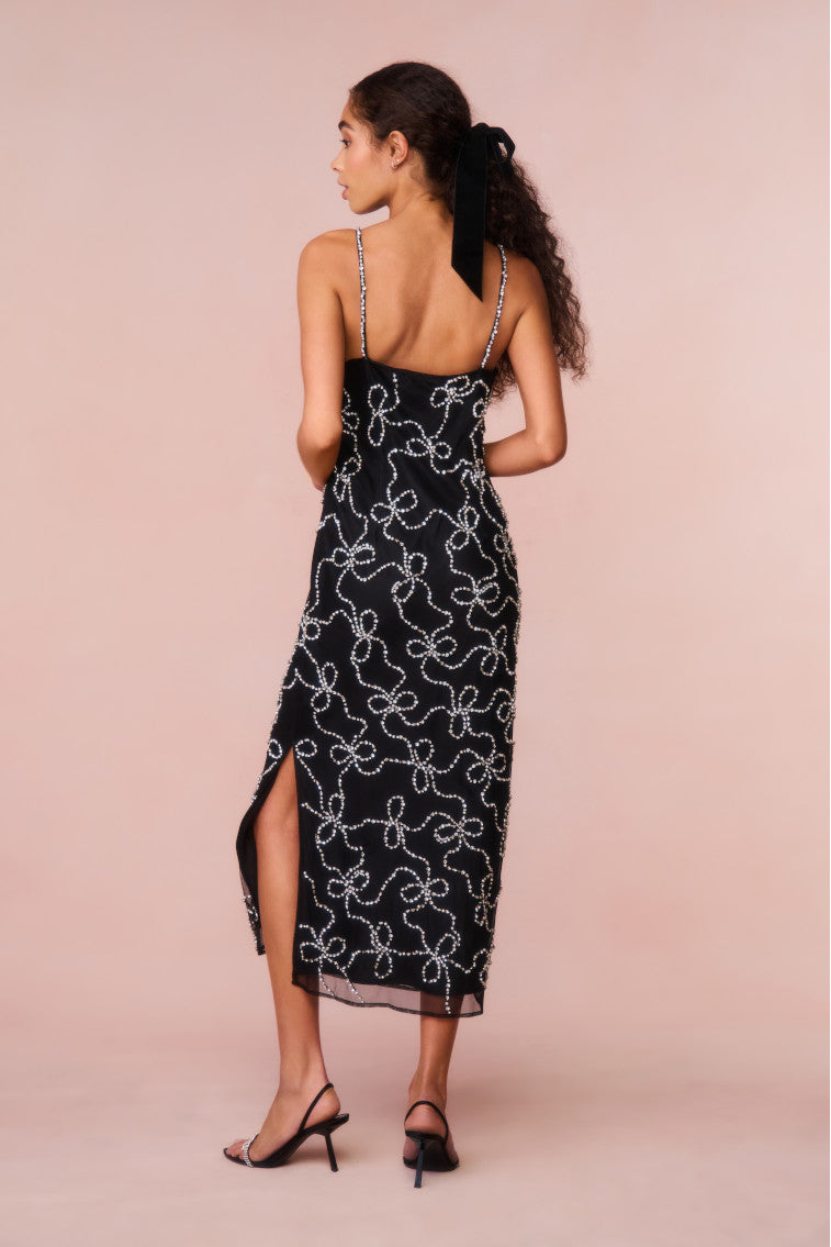 Kaylen Embellished Midi Dress