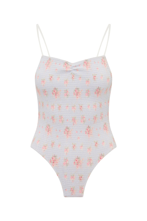 Korinth Floral Smocked One-Piece Swimsuit