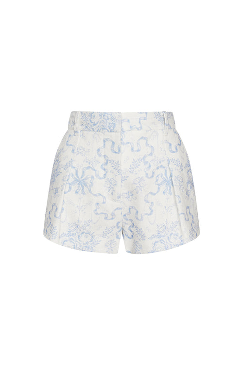 Lacette Cotton Bow Print Shorts