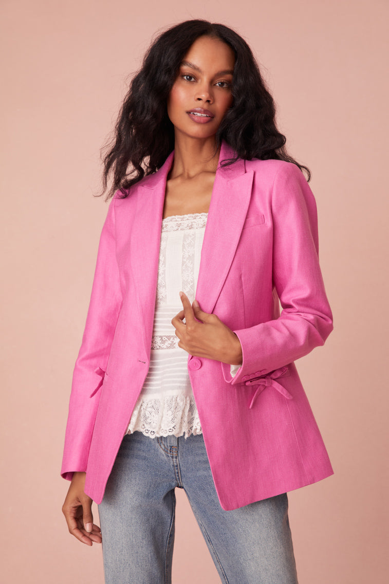 Pink designer shop jacket