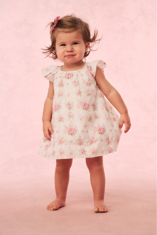 Girls Lou Cotton Floral Dress