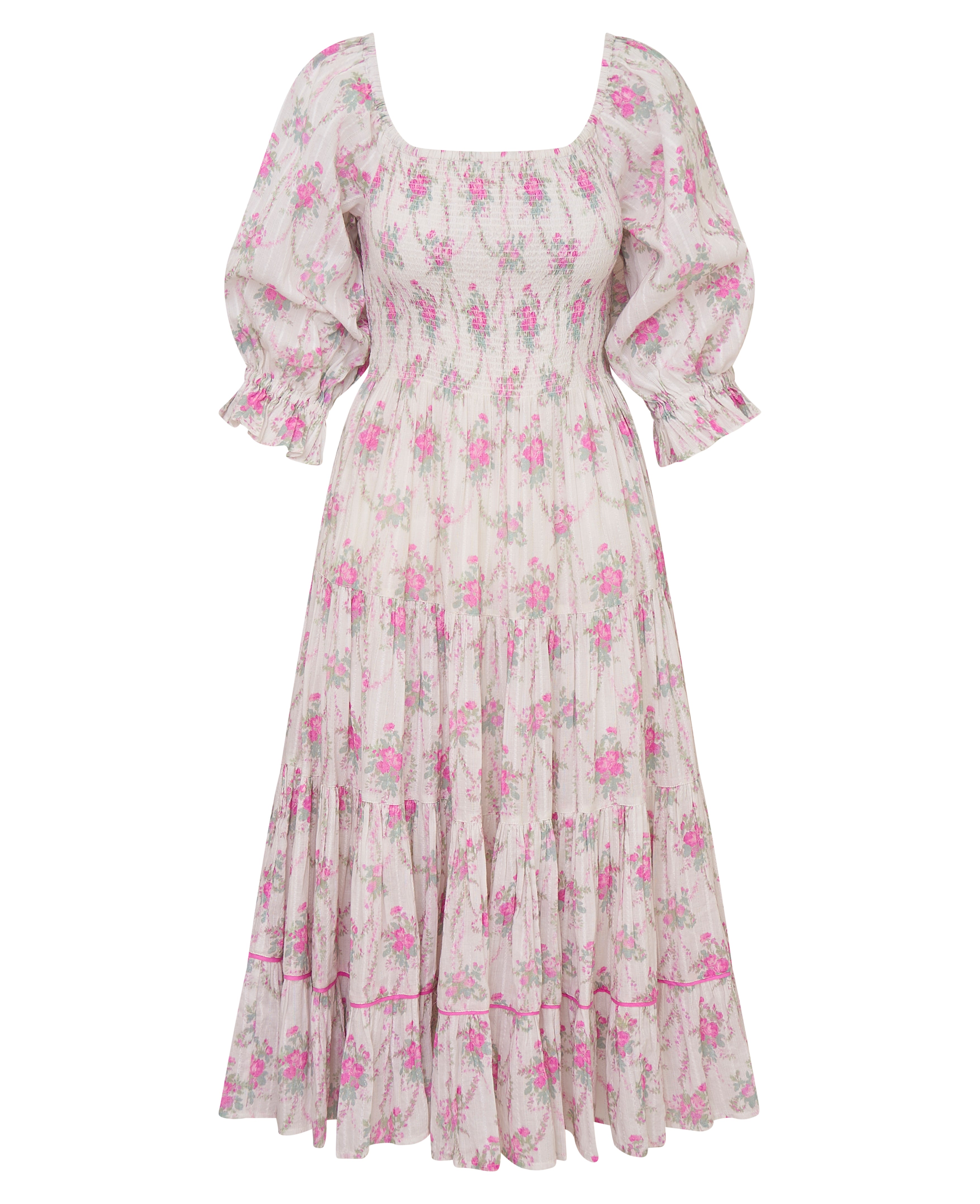 Rigby Cotton Floral Midi Dress