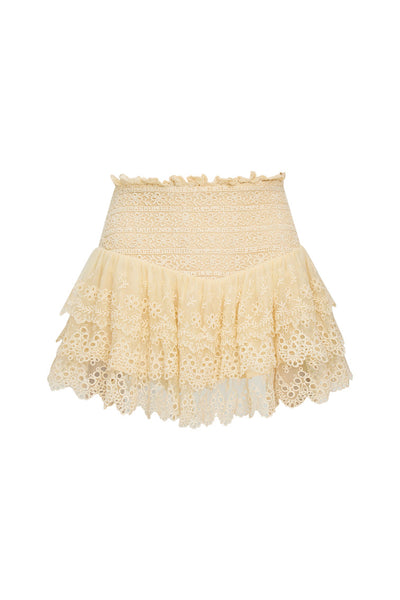 Limina Ruffle Mini Skirt- Shop Designer Mini Skirts