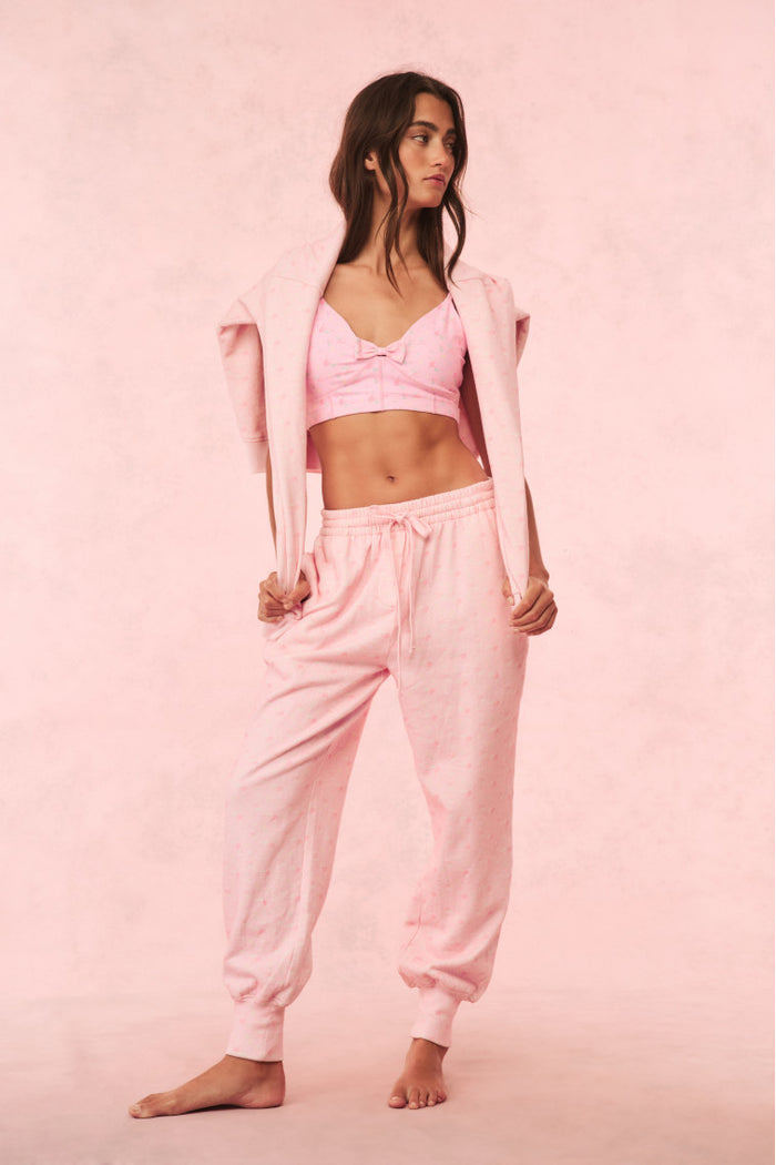 Lolana Floral Cotton Sweatpants