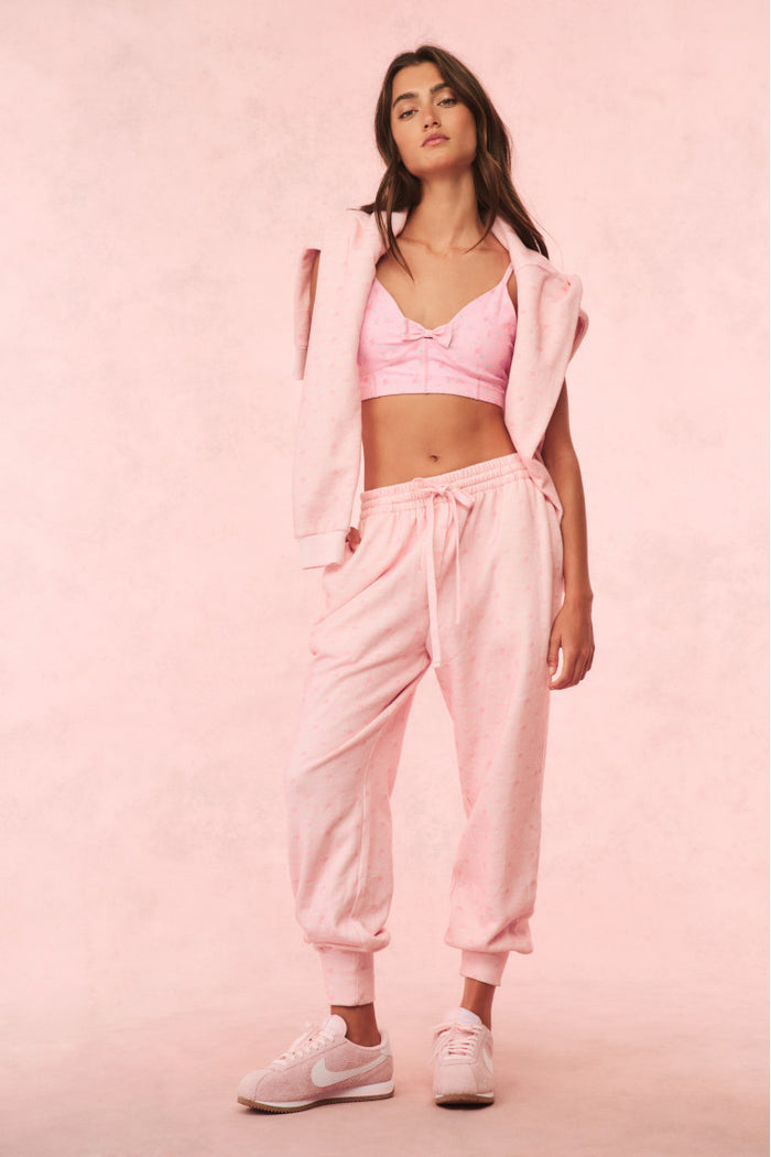 Lolana Floral Cotton Sweatpants