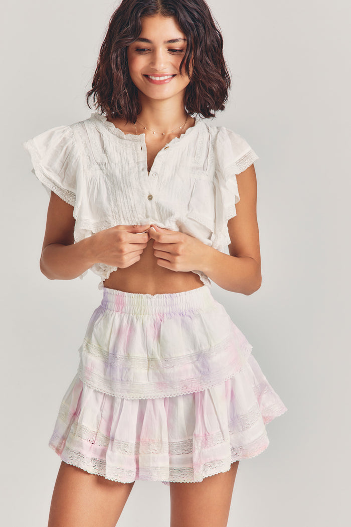 Ruffle Mini Heritage Skirt