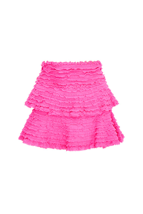 Macaw Cotton Gauze Mini Tier Skirt