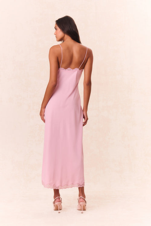 Manuela Bow Slip Maxi Dress