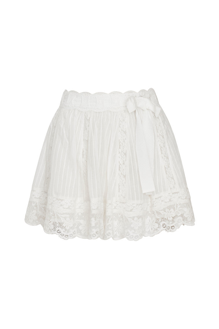 Matera Cotton Stripe Mini Skirt