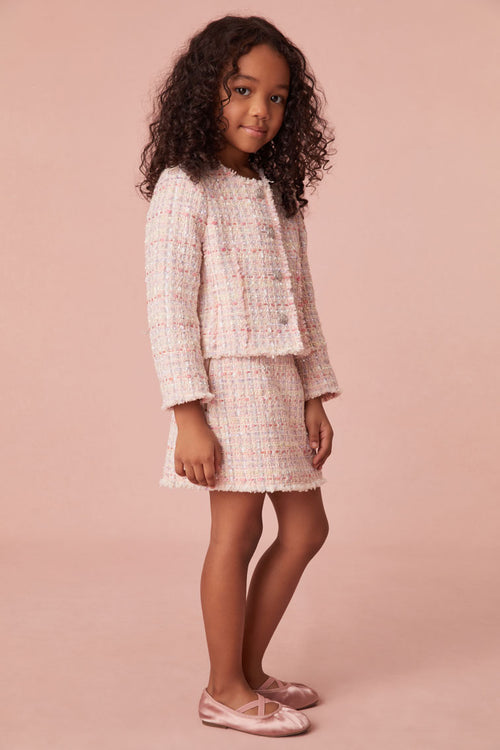 Girls Roelle Tweed Skirt