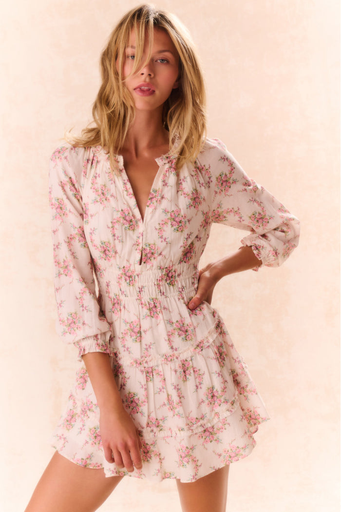 Mellini Floral Cotton Mini Dress