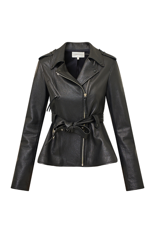 Montine Lamb Leather Moto Jacket