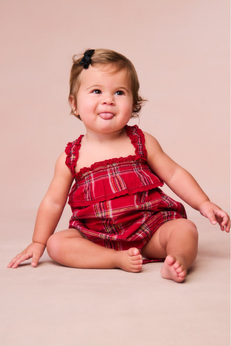 Baby Nadiana Tartan Pinafore