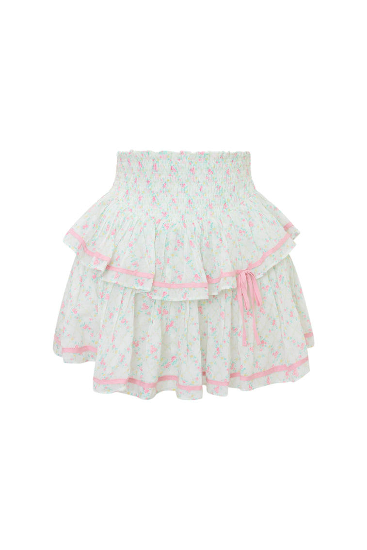 Neve Re-Edition Cotton Tiered Mini Skirt