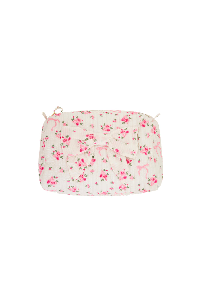 Octavia Rose & Bow Cosmetic Bag