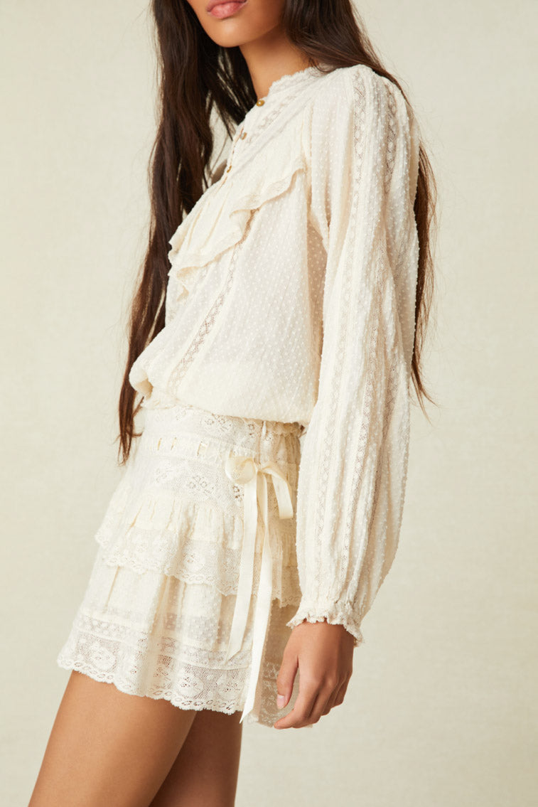 White mini gypsy clearance skirt