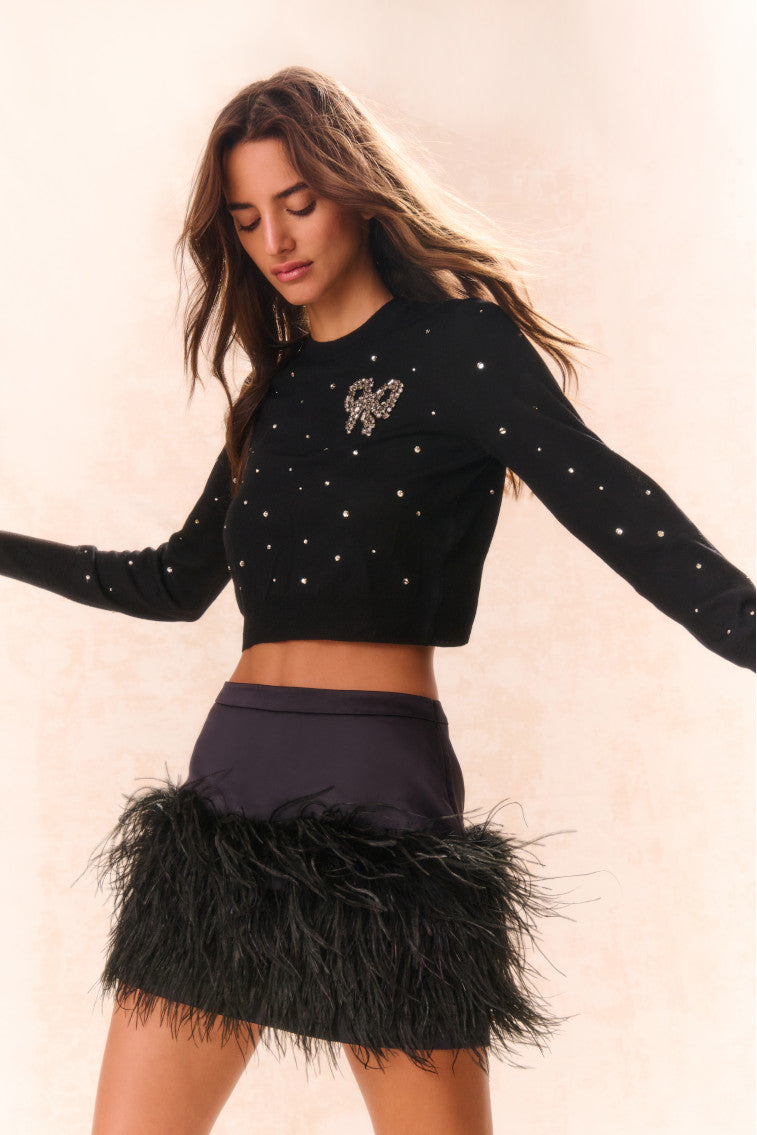 Pammie Embellished Wool Pullover