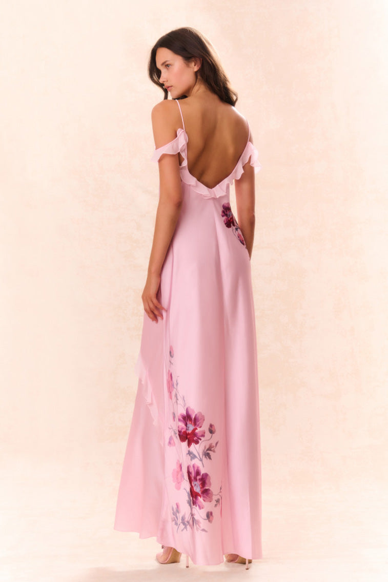 Parisa Silk Floral Maxi Dress