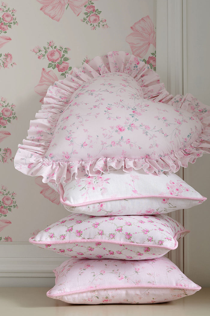 Heart Shape Ruffle Pillow