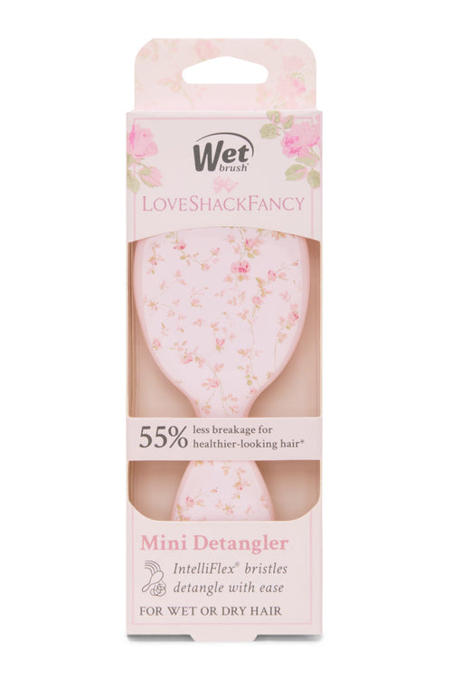 LoveShackFancy x Wet Brush Pink English Ivy Mini Detangler