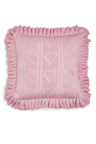 Pointelle Knit Throw Pillow