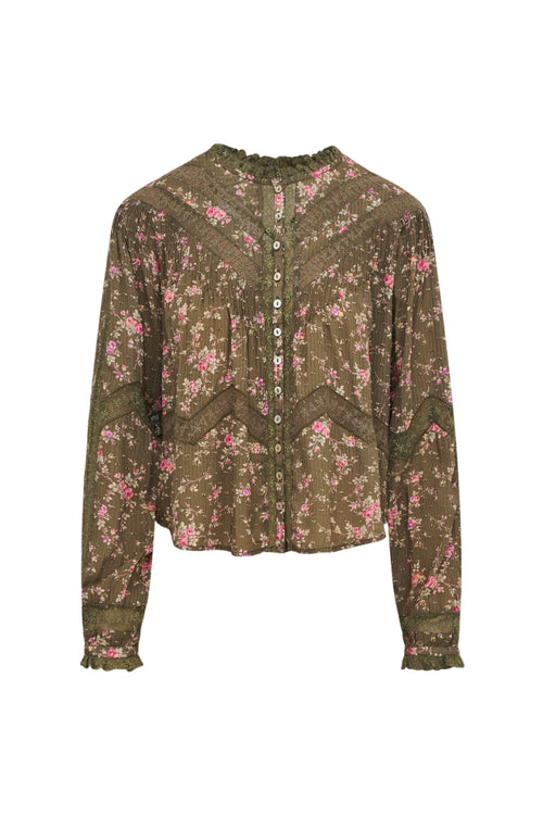 Ravelle Floral Button Down Top