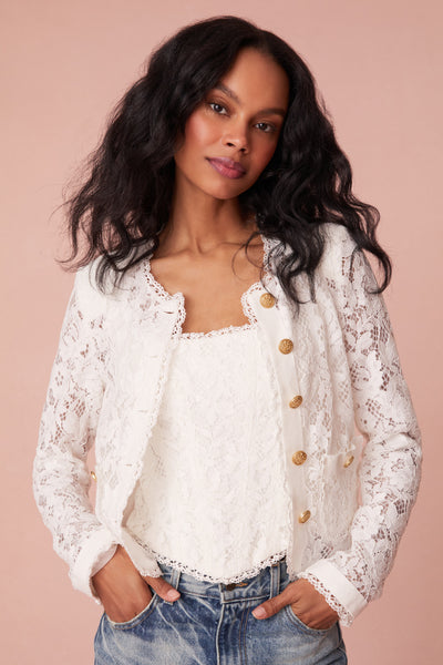 Malibu Guipure Lace Jacket – Clothesline Clothing Co.