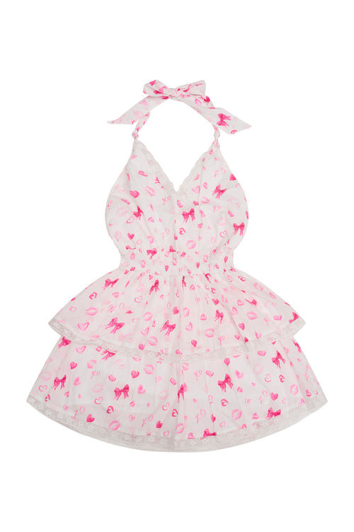 Girls Romille Valentine Halter Dress